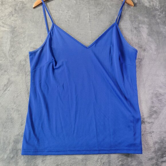 Zac&Rachel Woman Womens Camisole Top XL Blue VNeck Spaghetti Strap Layering Tank - Picture 1 of 9
